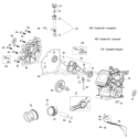 Crankcase Diagram and Parts List for 31AS2S1E701 2012 Yard Man Snow Blower